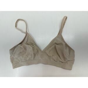 Barley There Womens Bra Size Large Tan Wireless Unpadded